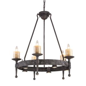 Cambridge - 10 Light Chandelier in Traditional Style with Vintage Charm and Country/Cottage inspirations - 34 Inches tall and 33 inches wide