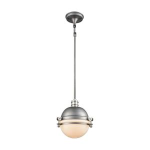 Riley - 1 Light Mini Pendant in Transitional Style with Urban/Industrial and Mid-Century Modern inspirations - 10 Inches tall and 10 inches wide