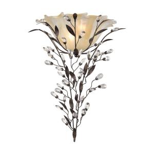 Circeo - 2 Light Wall Sconce in Traditional Style with Shabby Chic and Nature/Organic inspirations - 22 Inches tall and 17 inches wide