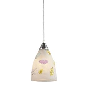 Seashore - 9.5W 1 LED Mini Pendant in Transitional Style with Coastal/Beach and Eclectic inspirations - 10 Inches tall and 7 inches wide