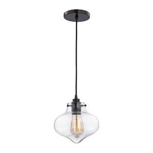 Kelsey - 1 Light Mini Pendant in Transitional Style with Modern Farmhouse and Vintage Charm inspirations - 8 Inches tall and 8 inches wide