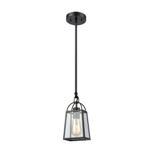 Barnside - 1 Light Mini Pendant in Transitional Style with Modern Farmhouse and Southwestern inspirations - 11 Inches tall and 5 inches wide
