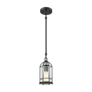 Southwick - 1 Light Mini Pendant in Transitional Style with Modern Farmhouse and Southwestern inspirations - 12 Inches tall and 5 inches wide