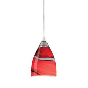 Pierra - 9.5W 1 LED Mini Pendant in Transitional Style with Boho and Eclectic inspirations - 8 Inches tall and 5 inches wide