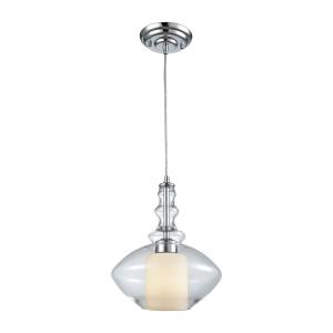 Alora - 1 Light Mini Pendant in Modern/Contemporary Style with Retro and Mid-Century Modern inspirations - 12 Inches tall and 10 inches wide