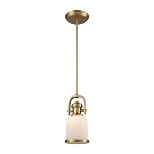 Brooksdale - 1 Light Pendant in Transitional Style with Urban/Industrial and Modern Farmhouse inspirations - 11 Inches tall and 5 inches wide