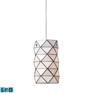 Tetra - 9.5W 1 LED Mini Pendant in Modern/Contemporary Style with Mid-Century and Retro inspirations - 11 Inches tall and 7 inches wide