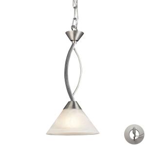 Elysburg - 1 Light Pendant in Transitional Style with Art Deco and Retro inspirations - 15 Inches tall and 7 inches wide