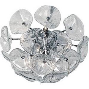 Fiori-8 Light Flush/Wall Mount in Leaf style-16.5 Inches wide by 8.75 inches high
