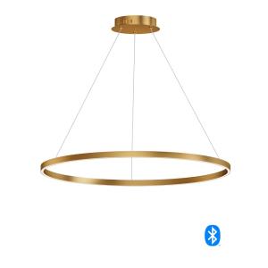 Groove-1 LED Pendant-39.5 Inches wide by 1.5 inches high