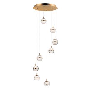 Swank-48W 8 LED Pendant-19 Inches wide by 5.5 inches high