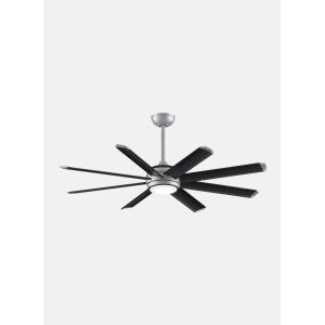 Stellar Custom 8 Blade Ceiling Fan with Handheld Control and Includes Light Kit - 56 Inches Wide by 14.15 Inches High