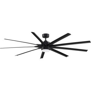Odyn 84 9 Blade Ceiling Fan with Handheld Control and Includes Light Kit - 84 Inches Wide by 16.64 Inches High