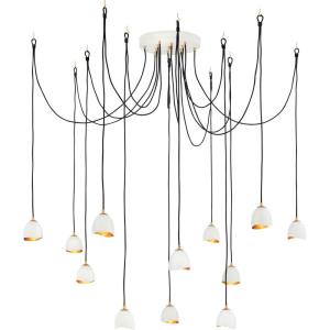 Nula-Twelve Light Adjustable Foyer-18.5 Inches Wide by 73 Inches Tall