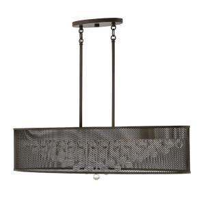 Fiona-Eight Light Linear Chandelier-42 Inches Wide by 10.5 Inches Tall