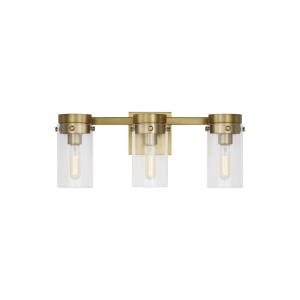 Garrett from Chapman &amp; Myers-3 Light Bath Vanity in Modern Style-21.13 Inches Wide by 8.5 Inches Tall