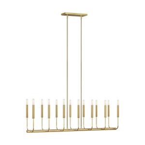 Brianna-14 Light Linear Chandelier-9.75 Inches Wide by 12.5 Inches Tall