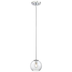 Exposed-One Light Mini Pendant in Contemporary Style-5.75 Inches Wide by 5.5 Inches Tall