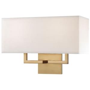 Two Light Wall Sconce in Transitional Style-16 Inches Wide by 11 Inches Tall