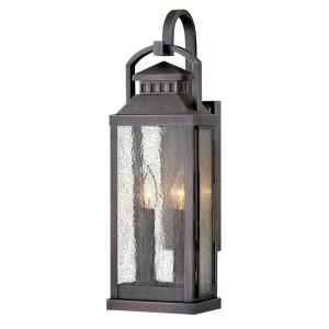 Revere - 2 Light Medium Outdoor Wall Lantern in Traditional Style - 7 Inches Wide by 21.75 Inches High