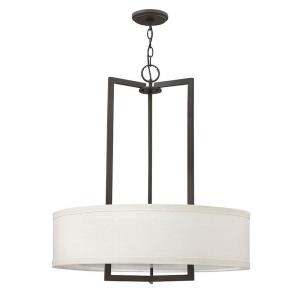 Hampton - 3 Light Medium Drum Chandelier in Transitional Style - 26 Inches Wide by 30.25 Inches High