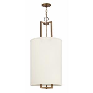 Hampton - 3 Light Large Drum Pendant in Transitional Style - 16 Inches Wide by 32.75 Inches High