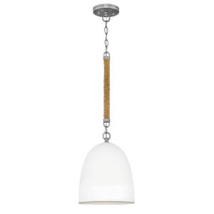 Nash - 1 Light Small Pendant in Traditional, Coastal Style - 10 Inches Wide by 21.75 Inches High