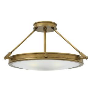 Collier - 4 Light Medium Semi-Flush Mount in Traditional, Mid-Century Modern Style - 22 Inches Wide by 11.5 Inches High