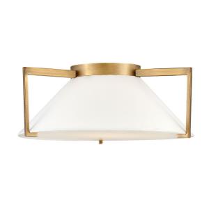 Calla - 16W LED Large Flush Mount in Transitional Style - 20 Inches Wide by 7.5 Inches High