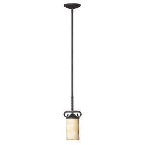 Casa - 1 Light Small Pendant in Rustic Style - 5.25 Inches Wide by 13 Inches High