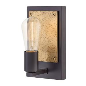 Everett - 1 Light Wall Sconce in Transitional, Rustic, Industrial Style - 5 Inches Wide by 8.25 Inches High