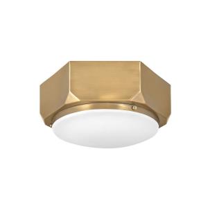Hex - 2 Light Small Flush Mount in Transitional, Industrial Style - 13 Inches Wide by 6 Inches High