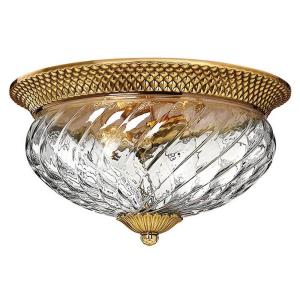 Plantation - 3 Light Medium Flush Mount in Traditional, Glam Style - 16 Inches Wide by 8.75 Inches High