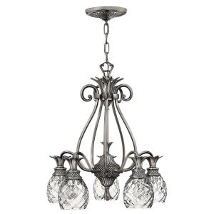Plantation - 5 Light Medium Chandelier in Traditional, Glam Style - 22.25 Inches Wide by 24.5 Inches High