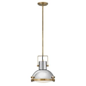 Nautique - 1 Light Medium Pendant in Coastal, Industrial Style - 13 Inches Wide by 47 Inches High