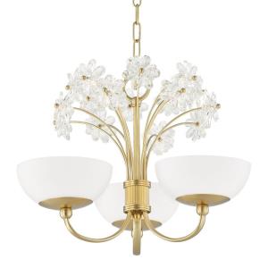 Beaumont - Three Light Chandelier in Whimsical Style - 19.5 Inches Wide by 14.5 Inches High
