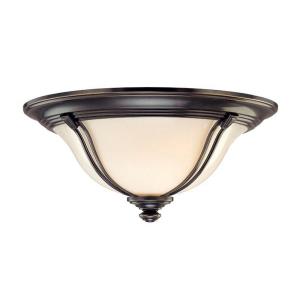 Carrollton - Three Light Flush Mount - 17 Inches Wide by 7.25 Inches High