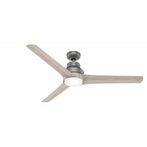 Lakemont-Outdoor Ceiling Fan with Light Kit and Handheld Remote in Modern Style-60 Inches Wide by 14.91 Inches High