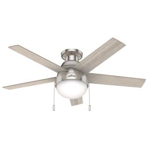 Anslee-Ceiling Fan with Light Kit in Modern Style-46 Inches Wide by 14.54 Inches High