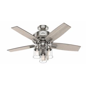 Bennett-Ceiling Fan with LED Light and Handheld Remote in Transitional Style-44 Inches Wide by 19.95 Inches High
