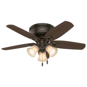 Builder Low Profile-Ceiling Fan with Light Kit-42 Inches Wide by 8.8 Inches High