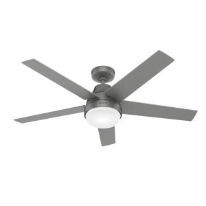 WiFi Aerodyne-Ceiling Fan with LED Light Kit and Handheld Remote in Modern Style-52 Inches Wide by 15.92 Inches High