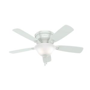 Low Profile-Ceiling Fan with Light Kit-48 Inches Wide by 9.3 Inches High