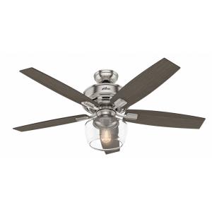 Bennett-Ceiling Fan with Globe Light Kit-52 Inches Wide by 18.6 Inches High