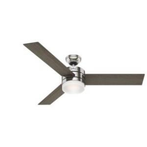 Exeter-Ceiling Fan with Light Kit and Remote Control in Modern Style-54 Inches Wide by 14.51 Inches High