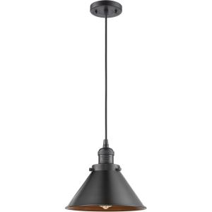 Briarcliff-1 Light Mini Pendant in Traditional Style-10 Inches Wide by 14 Inches High