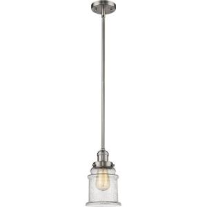 Canton-One Light Stem Mini Pendant-6.5 Inches Wide by 10 Inches High