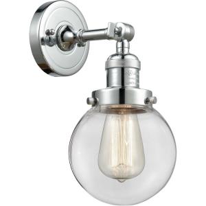 Beacon-1 Light Wall Sconce in Industrial Style-6 Inches Wide by 12 Inches High