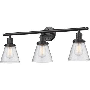 Small Bell-Three Light Wall Bracket-30 Inches Wide by 11 Inches High