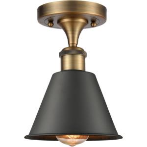 Smithfield - 1 Light Semi-Flush Mount In Industrial Style-9.5 Inches Tall and 7 Inches Wide